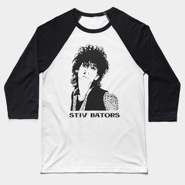 Stiv Bators Baseball T-Shirt by CosmicAngerDesign